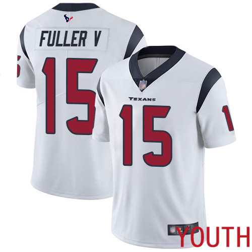 Houston Texans Limited White Youth Will Fuller V Road Jersey NFL Football #15 Vapor Untouchable->youth nfl jersey->Youth Jersey